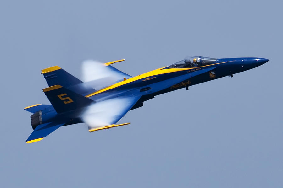 Jet Photograph - US Navy Blue Angels High Speed Pass by Dustin K Ryan