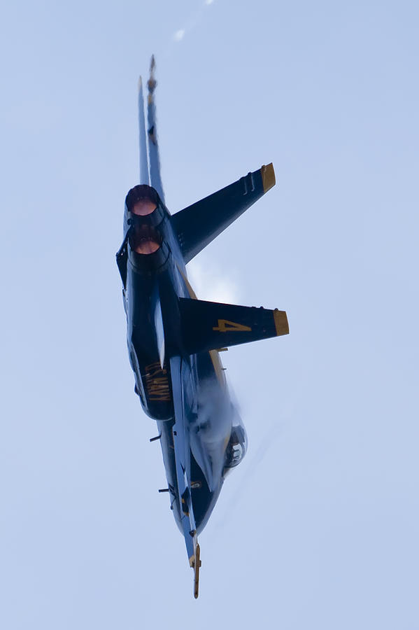 Jet Photograph - US Navy Blue Angels High Speed Turn by Dustin K Ryan