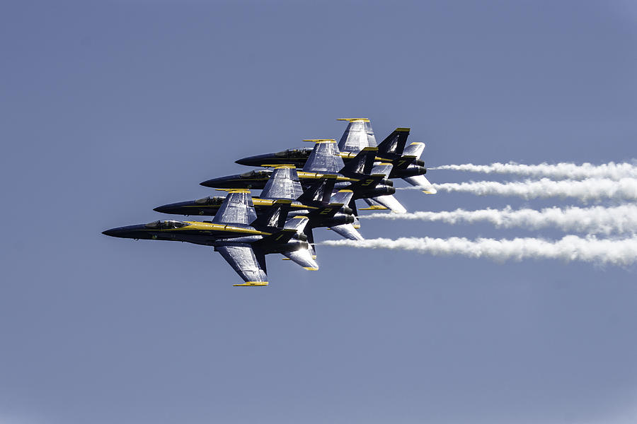 Airplane Photograph - Us Navy Blue Angels by Lucinda  M Wickham