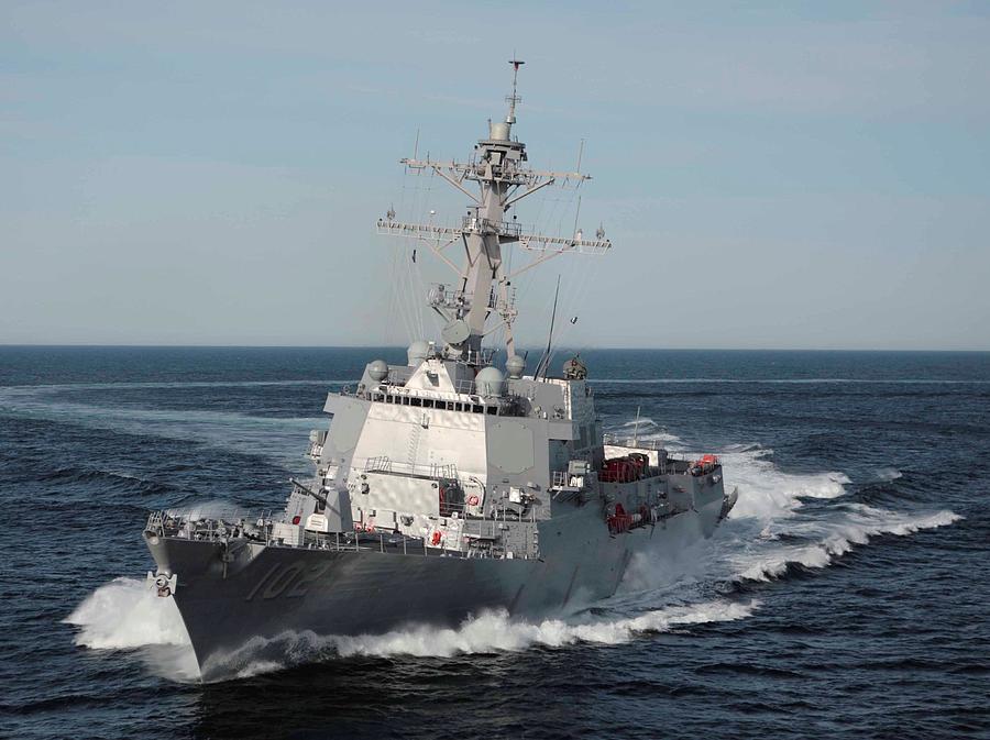 US Navy DDG102 Photograph by Rick Pansiera