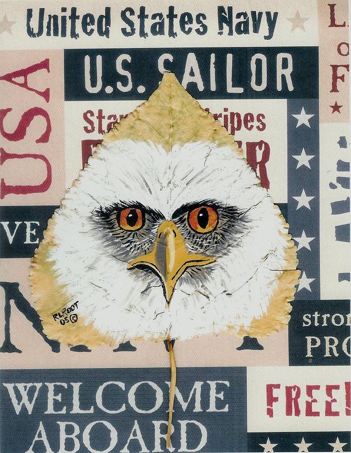 U.S. Navy Eagle Painting by Ralph Root