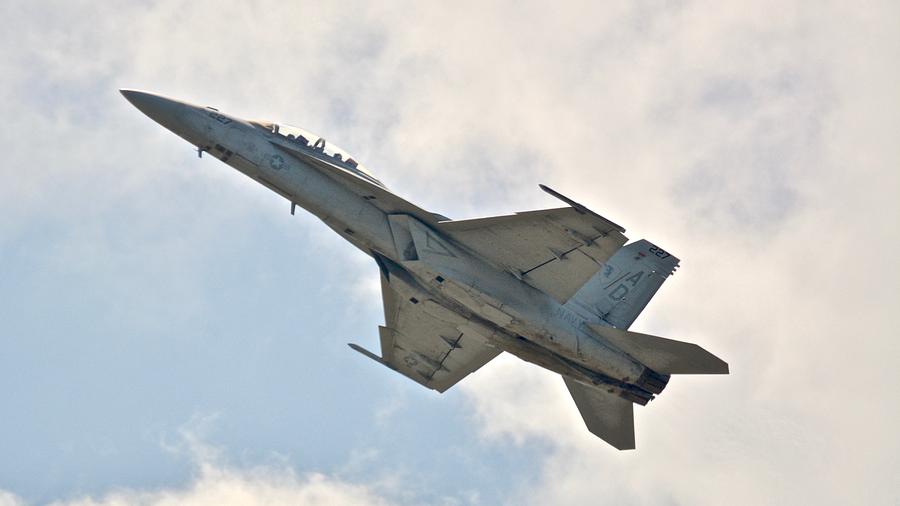 US Navy F/A 18 Super Hornet Photograph by Carol Bradley