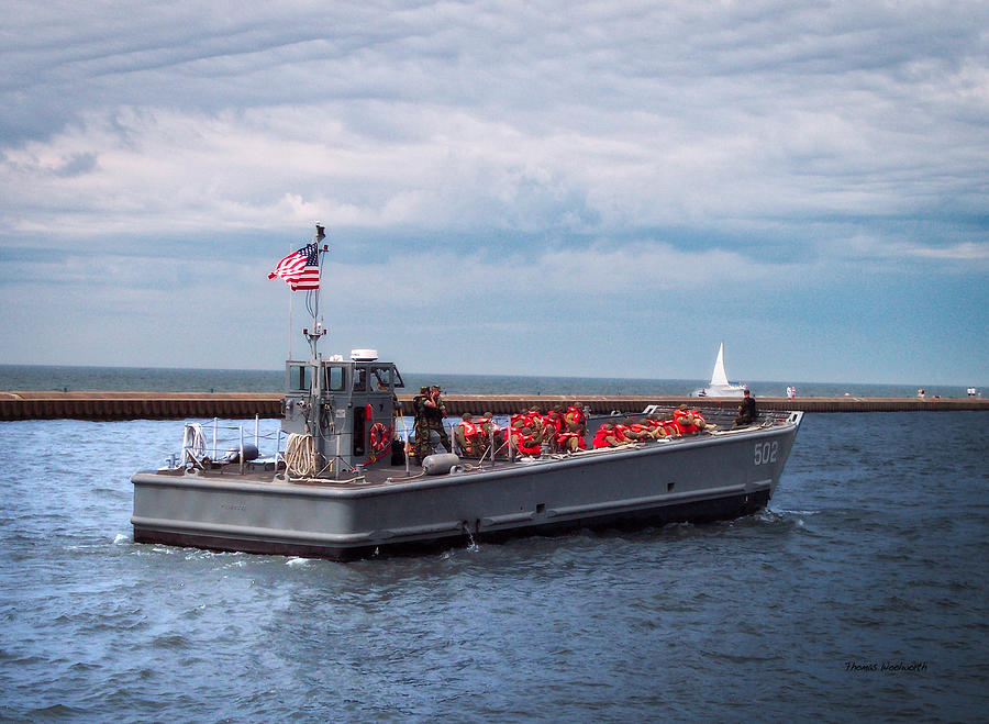 US Navy Landing Craft Photograph by Thomas Woolworth