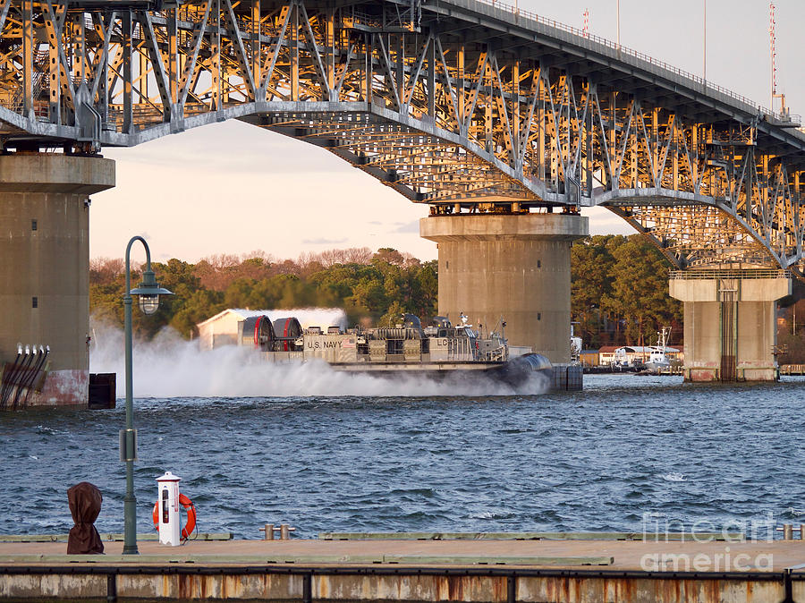 US Navy LCAC at Yorktown Photograph by Rachel Morrison