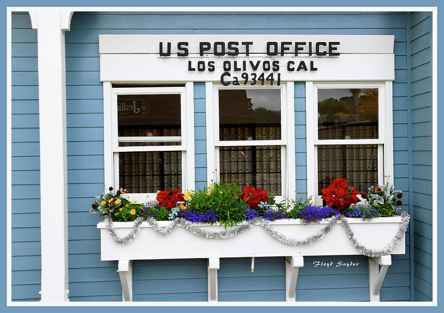 US Post Office Los Olivos CAL Photograph by Floyd Snyder