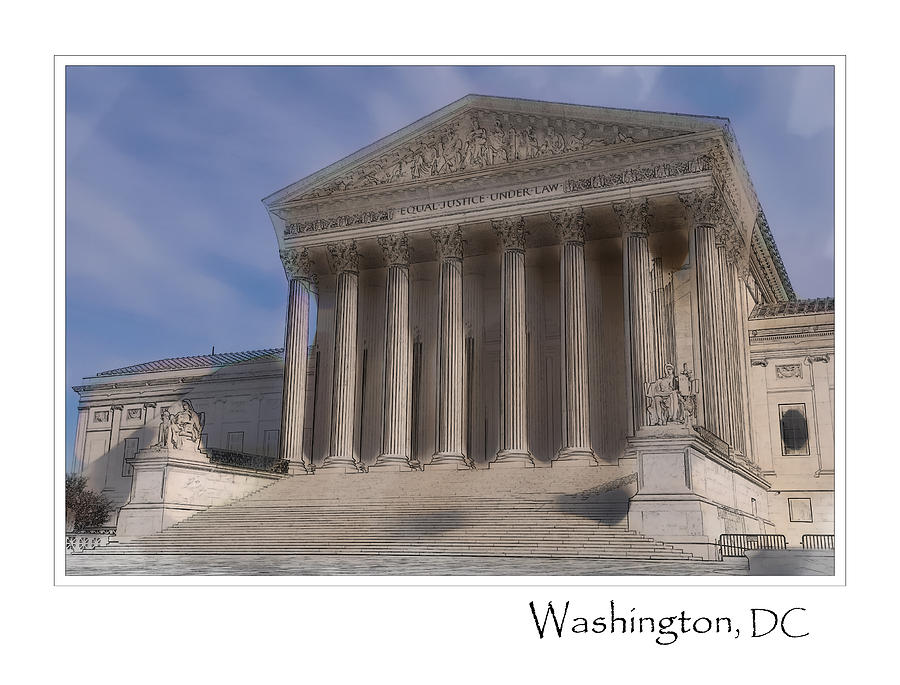 US Supreme Court Building in Washington DC Photograph by Brandon Bourdages