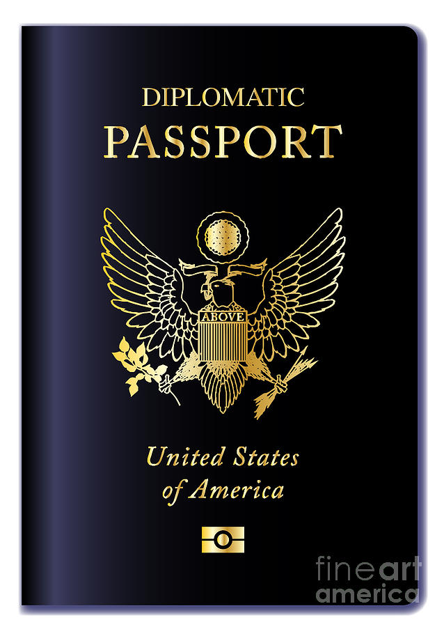 Usa Diplomatic Passport Digital Art By Bigalbaloo Stock