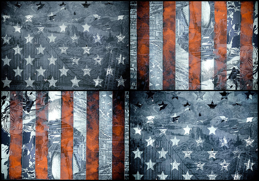 Usa Flag 7 Painting