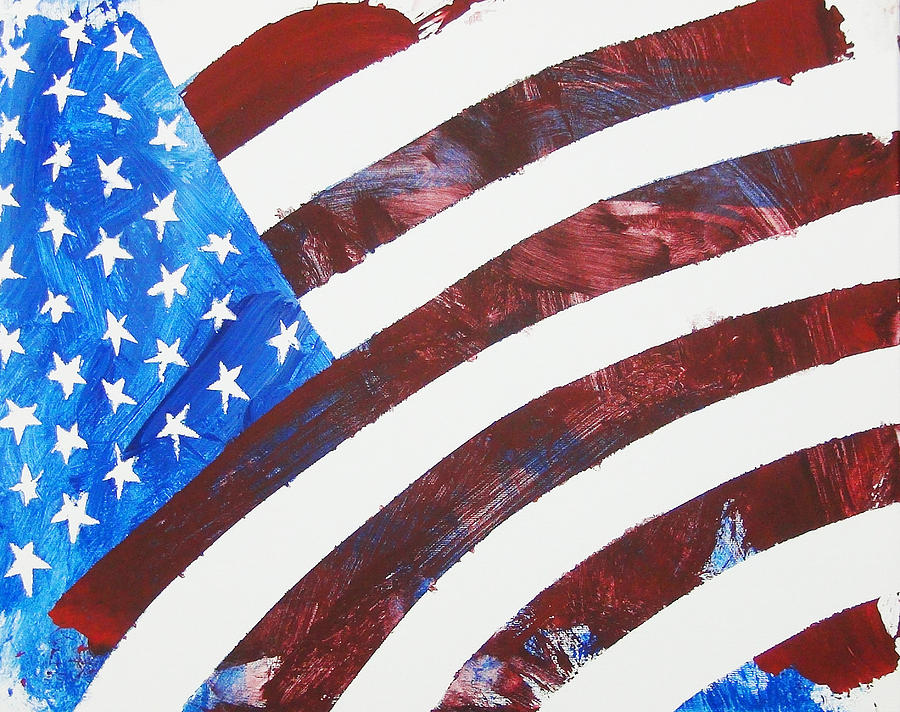America Painting - USA Forever by Candace Shrope America Painting - USA Forever by Candace Shrope
