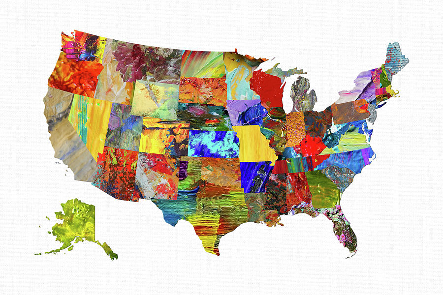 Usa Map 11 Digital Art by Usa Map