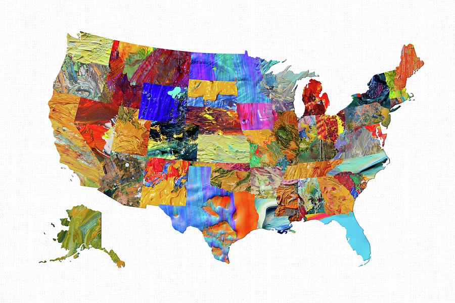 Usa Map 22 Digital Art by Usa Map