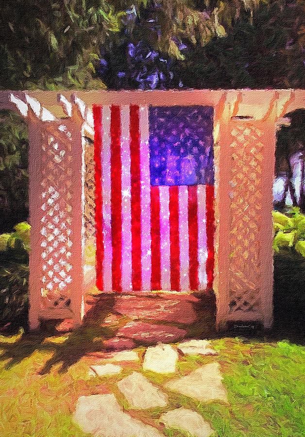 USA USA USA Flag Photograph by Diane Lindon Coy