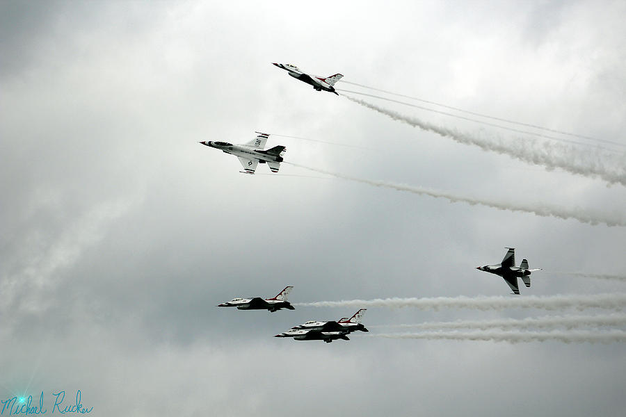 Air Force Thunderbirds Photograph by Michael Rucker