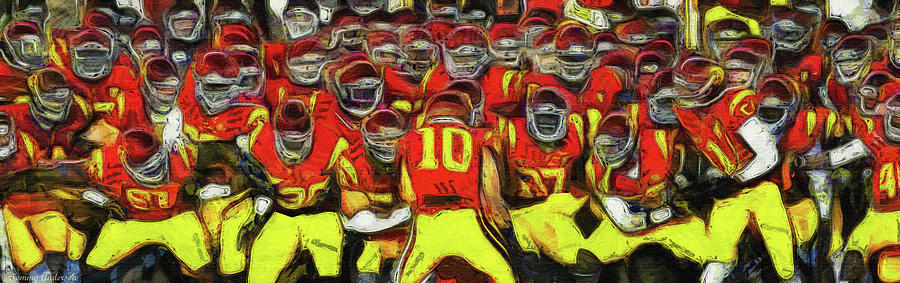 University Of Southern California Photograph - USC Trojan Football by Tommy Anderson