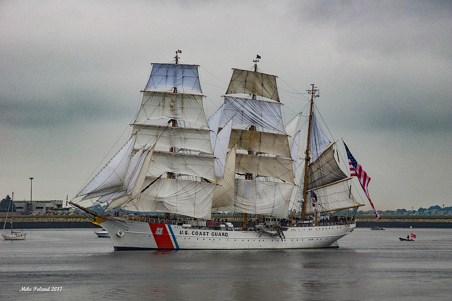 U S C G Eagle Sail Boston 2017 Photograph by Mike Poland - Pixels