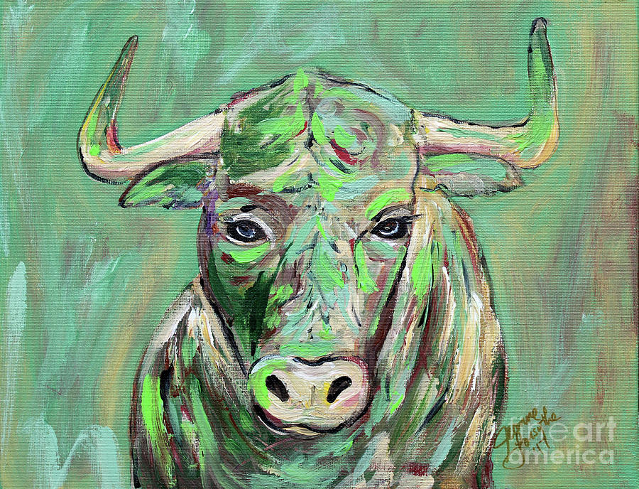 USF Bull Painting by Jeanne Forsythe