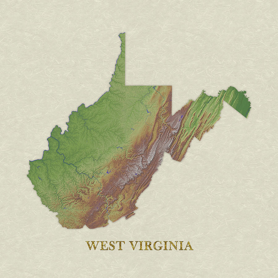 Usgs Map Of West Virginia Digital Art by Elaine Plesser | Fine Art America