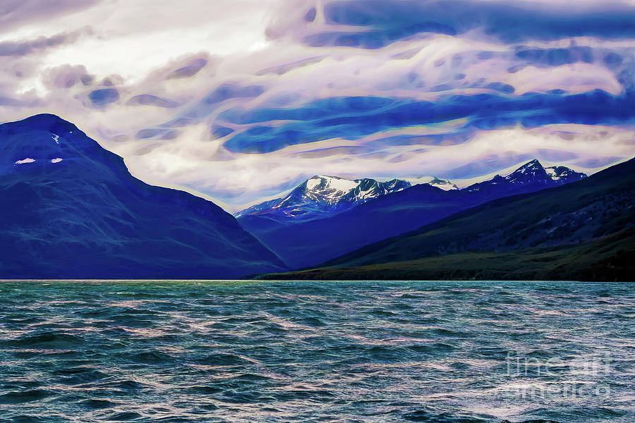 Ushuaia AR Ocean Mountains Clouds Photograph by Stefan H Unger