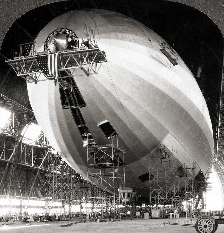 Uss Akron Construction Painting by Granger