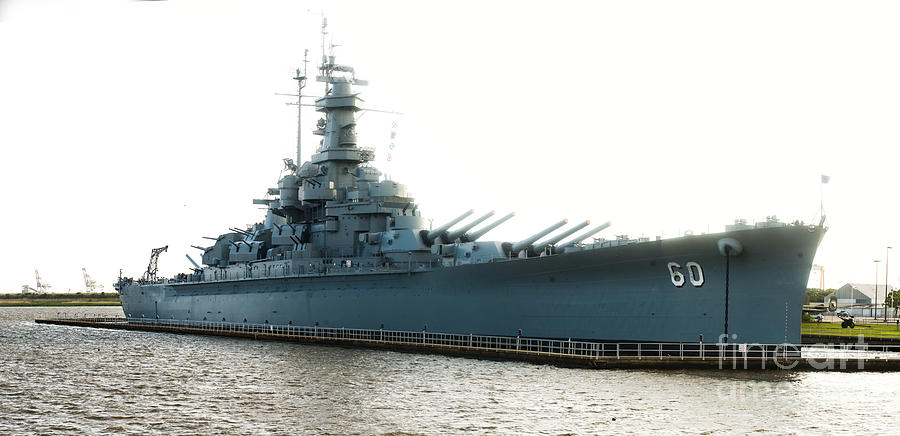 USS ALABAMA BB-60, Battleship, WWII, World War Two Mixed Media By ...