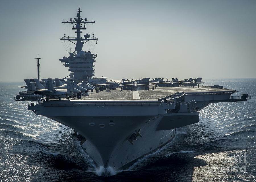 USS Carl Vinson Painting by Celestial Images