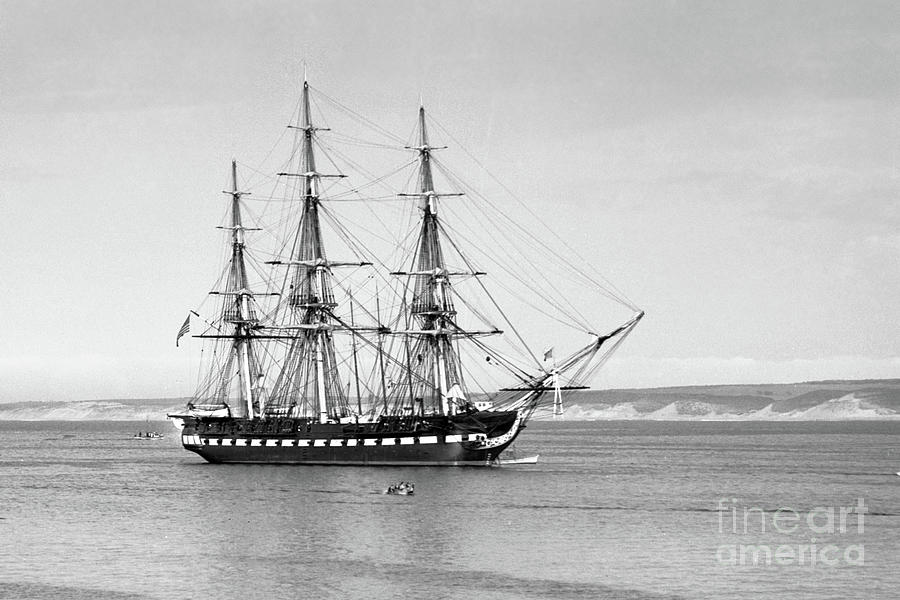Old Ironsides Photograph - USS Constitution Old Ironsides in Monterey Bay Oct. 1933 by Monterey County Historical Society