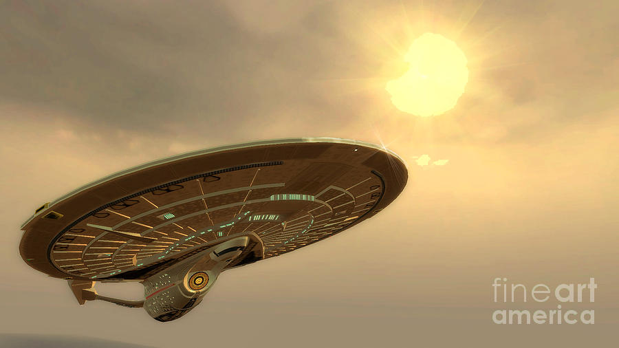 Star Trek Digital Art - USS Enterprise One Last Voyage by Robert Radmore