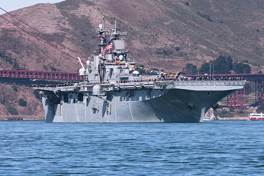 USS Essex on San Francisco Bay Photograph by Rick Pisio