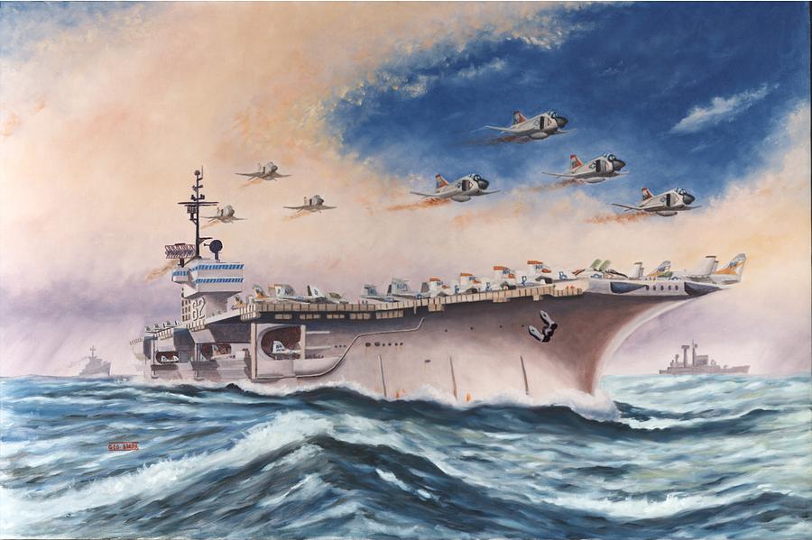 USS Independence CVA-62 Vietnam Era Digital Art by George Bieda