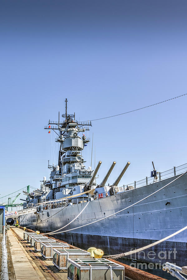 USS Iowa Battleship Photograph by David Zanzinger - Fine Art America