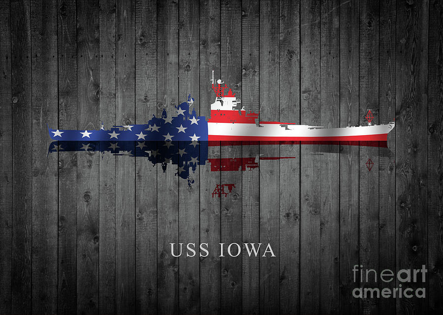 USS Iowa Digital Art by Airpower Art