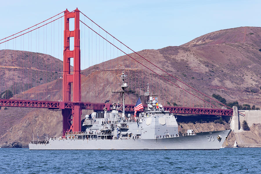 USS Mobile Bay CG 53 Photograph by Rick Pisio