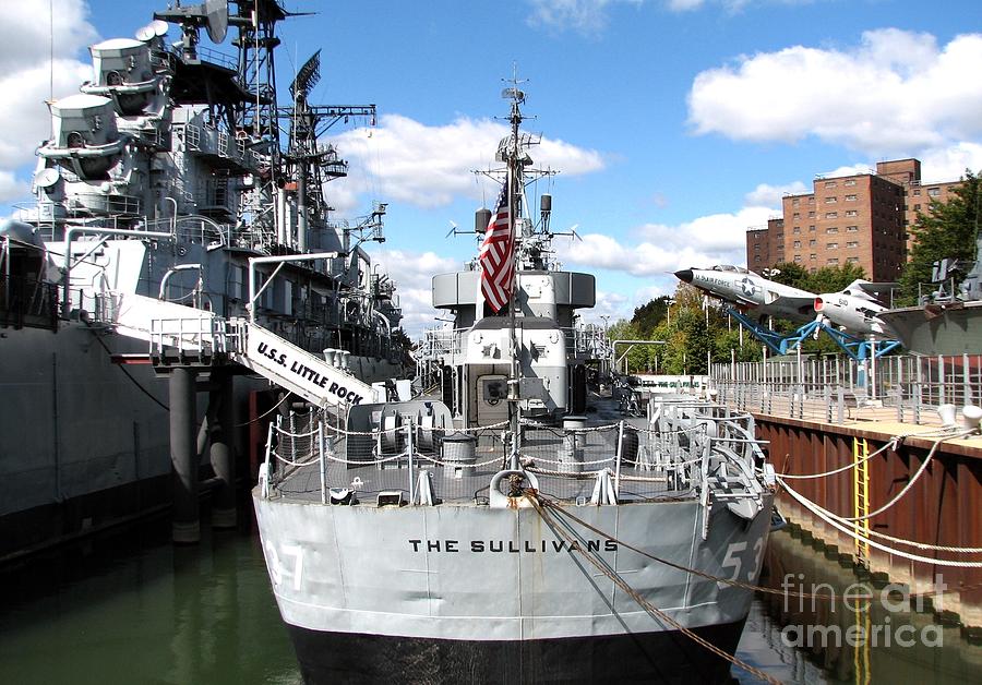 USS Little Rock and The Sullivans Ships Photograph by Rose Santuci-Sofranko