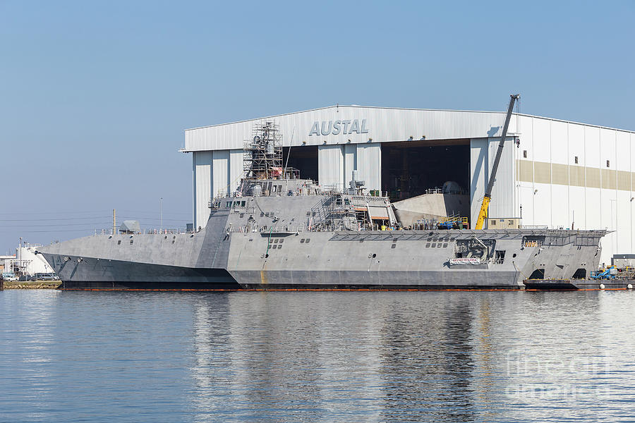 USS Manchester at Austal Shipyard I Photograph by Clarence Holmes