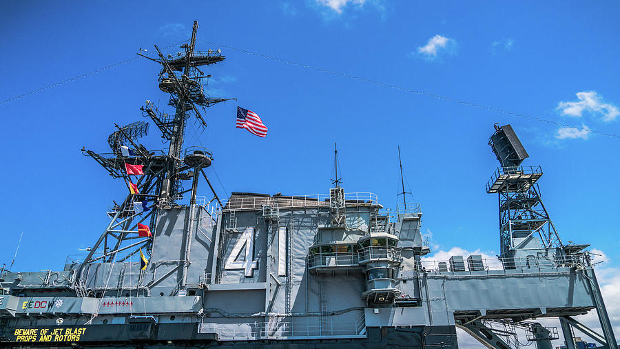 USS Midway Conning Tower San Diego California Photograph by Lawrence S Richardson Jr