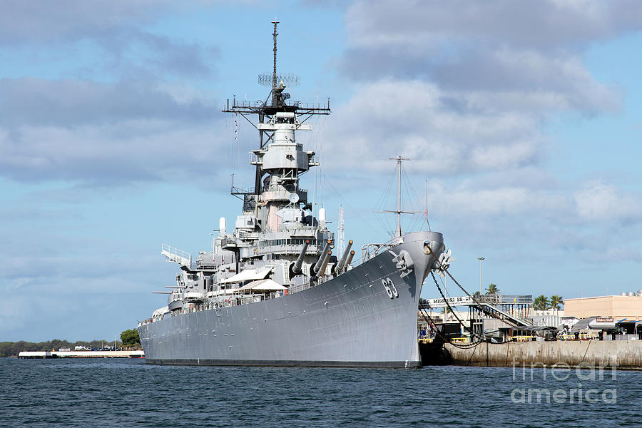 USS Missouri at Pearl Harbor Photograph by Bill Cobb - Fine Art America