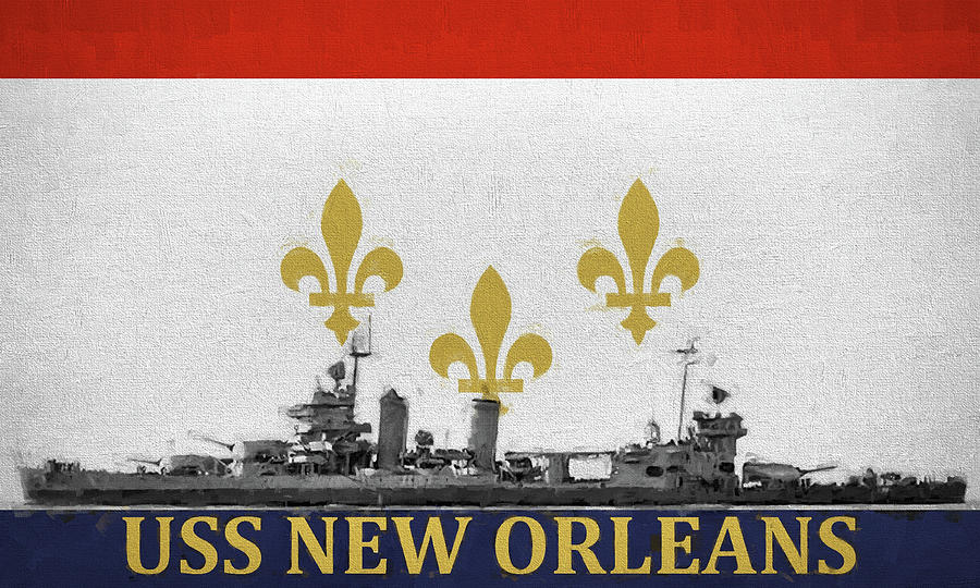USS New Orleans Digital Art by JC Findley