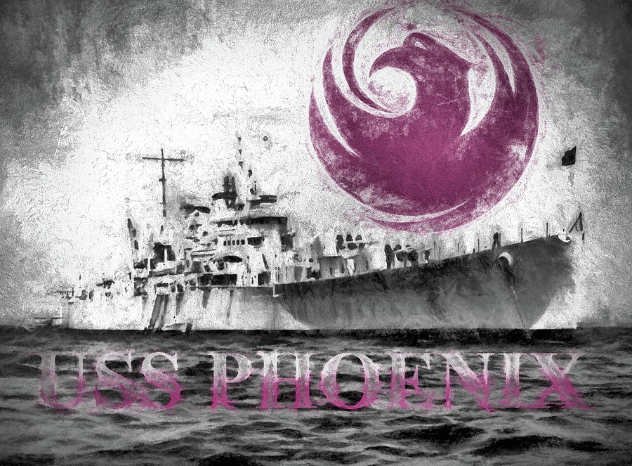 USS Phoenix Digital Art by JC Findley
