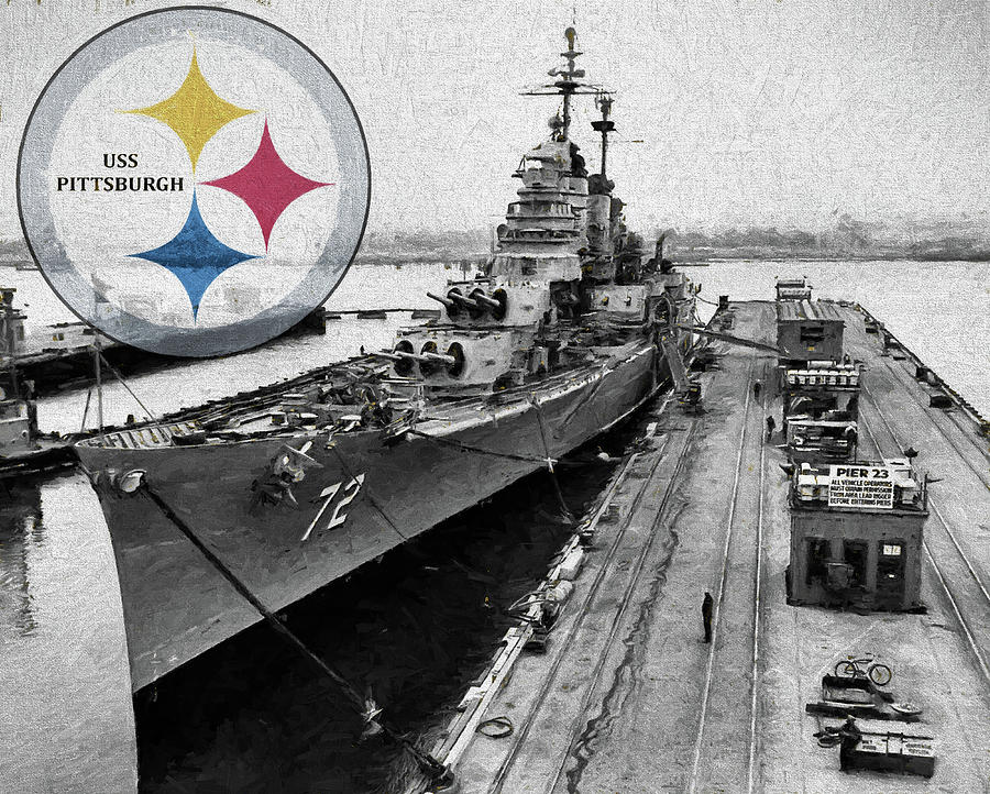 Pittsburgh Steelers Digital Art - USS Pittsburgh  by JC Findley