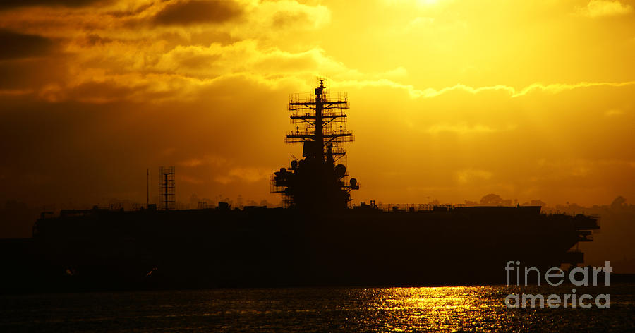 USS Ronald Reagan Photograph by Linda Shafer