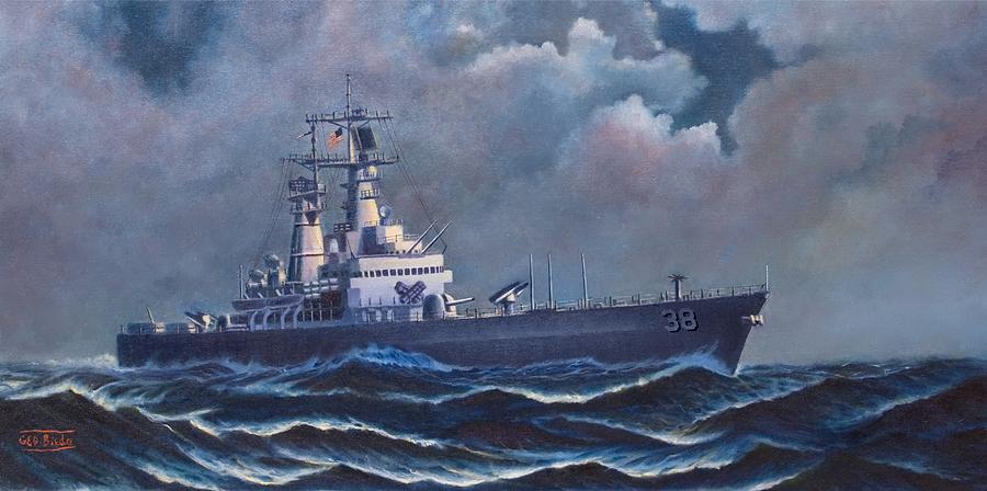 USS Virginia CGN-38 Painting by George Bieda