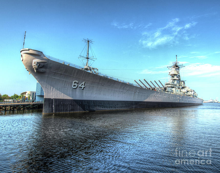 USS Wisconsin BB 64 Photograph by Greg Hager - Fine Art America