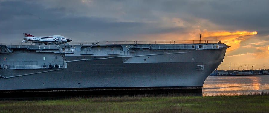 USS York Town Photograph by James Woody
