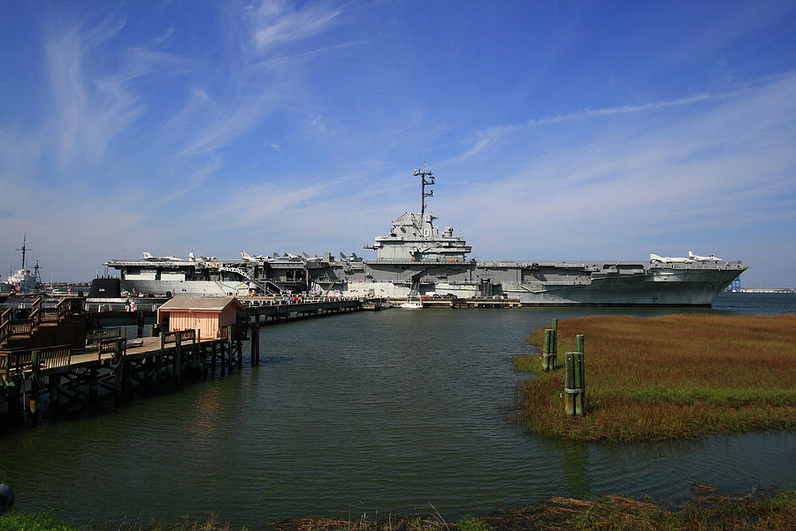 USS Yorktown 10 Color Photograph by Joseph C Hinson