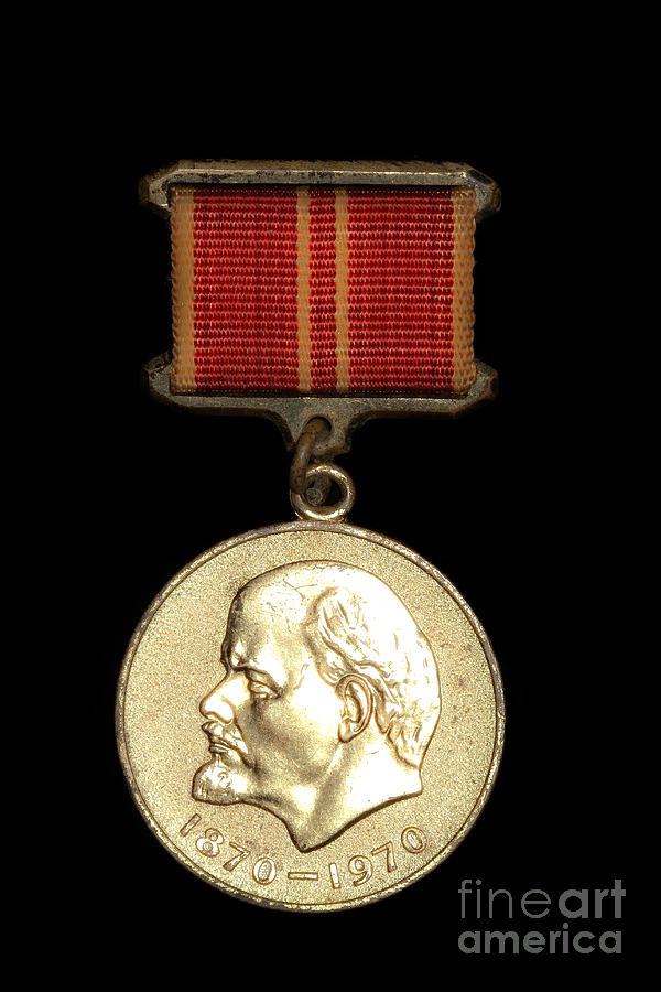 USSR Army Medal with Lenin 1870-1970 Photograph by Yurix Sardinelly