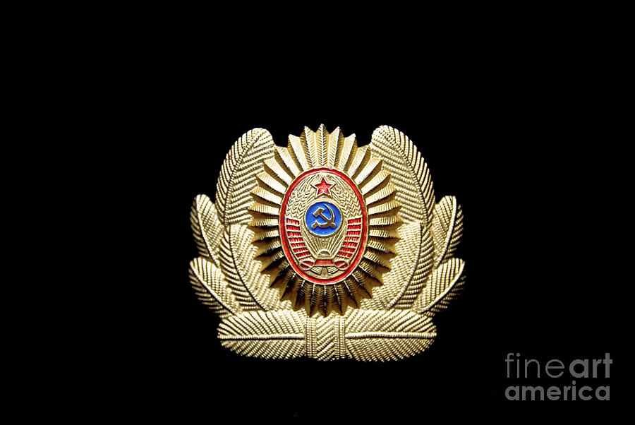 USSR Army officer cap badge Photograph by Yurix Sardinelly