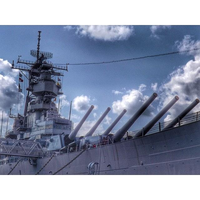 Norfolk Photograph - #usswisconsin #battleship #norfolk by Pete Michaud