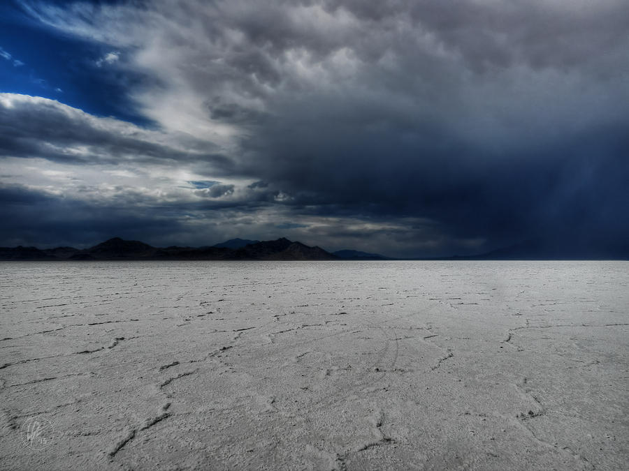 Nature Photograph - Utah - Bonneville Salt Flats 002 by Lance Vaughn