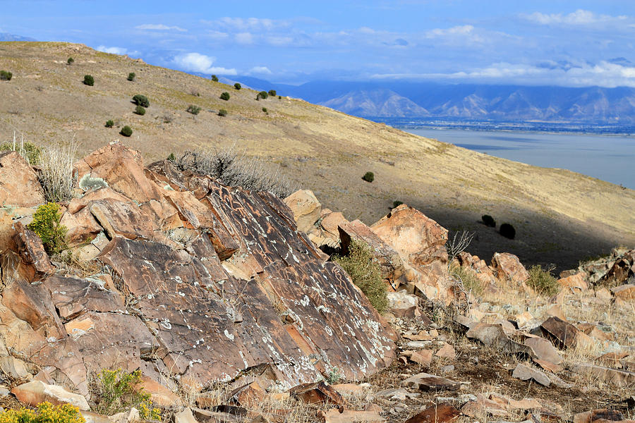 Utah Lake Petroglyph Panel #2 Photograph by Brett Pelletier