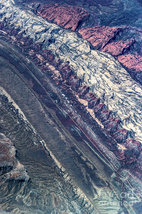 Utah Mountains High Altitiude Aerial Photo Photograph by David Oppenheimer